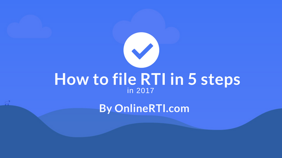 How to file RTI in 5 steps?