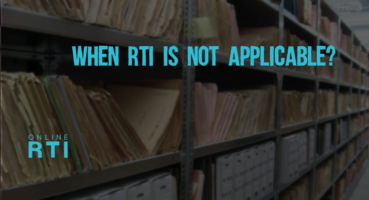When RTI is NOT Applicable?