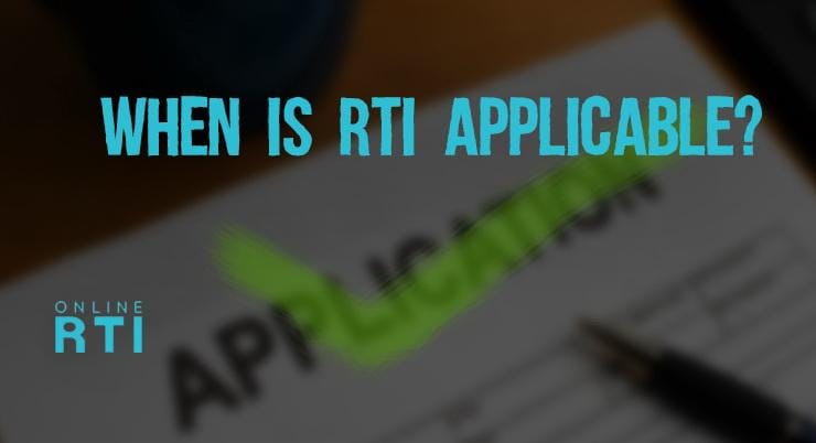When is RTI Applicable?
